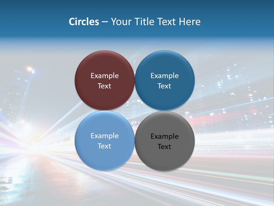 Blue Street Abstract PowerPoint Template