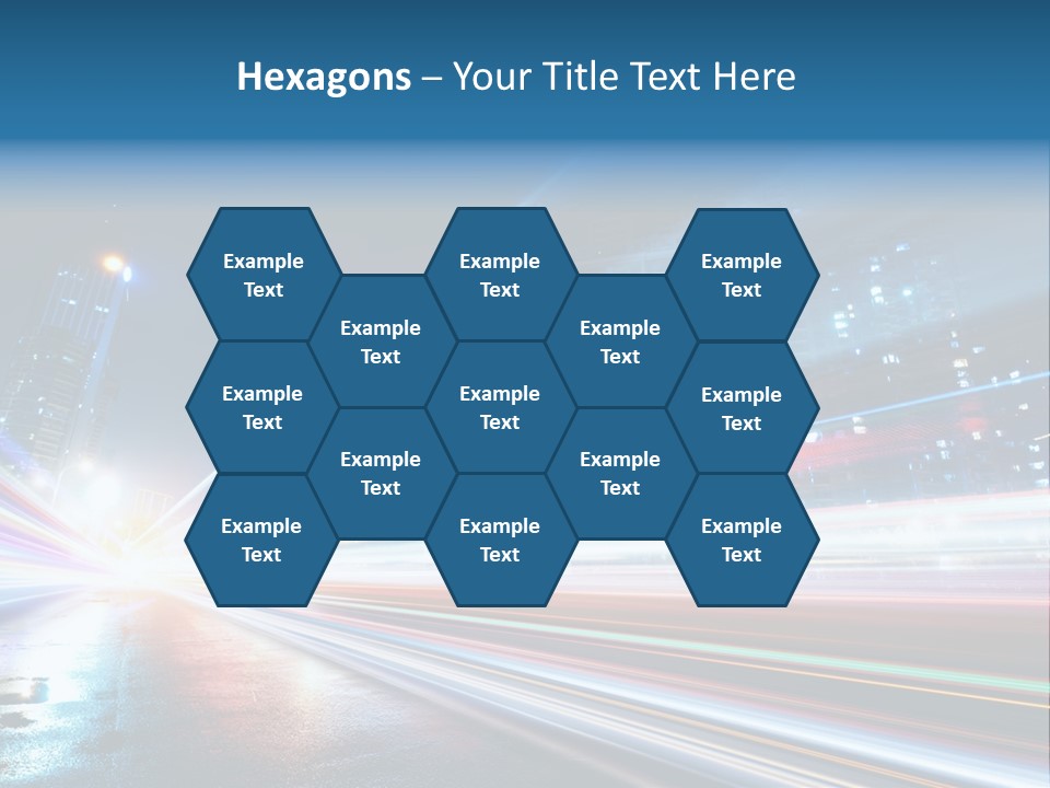 Blue Street Abstract PowerPoint Template