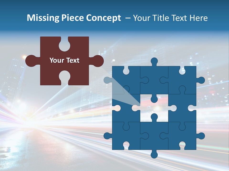 Blue Street Abstract PowerPoint Template