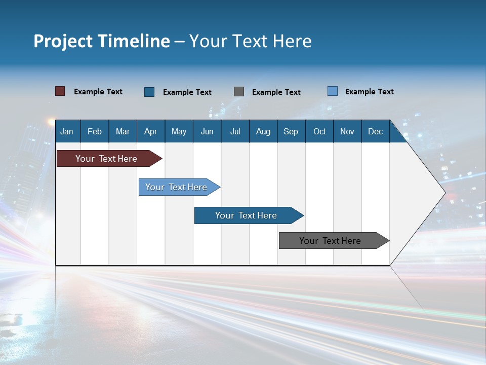 Blue Street Abstract PowerPoint Template