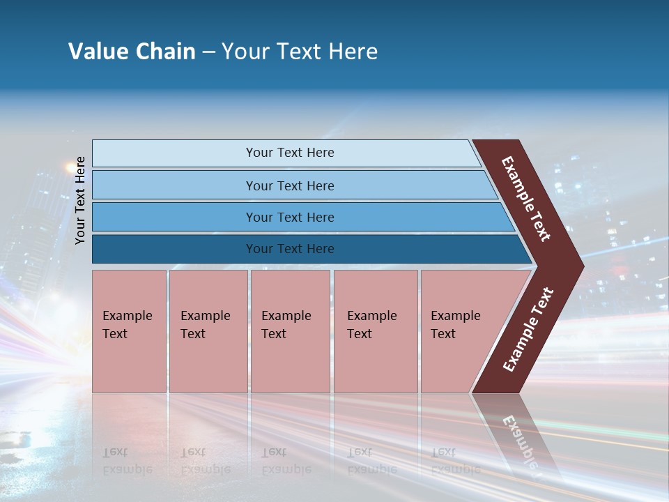 Blue Street Abstract PowerPoint Template