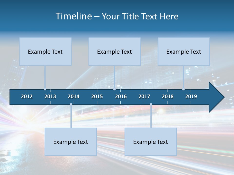 Blue Street Abstract PowerPoint Template