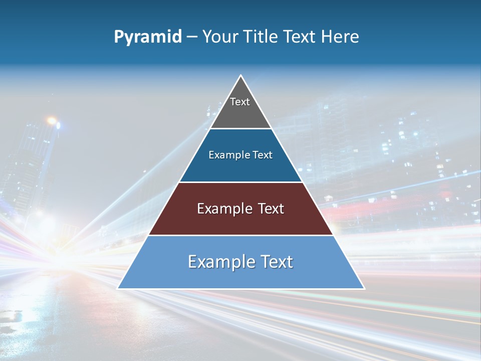 Blue Street Abstract PowerPoint Template