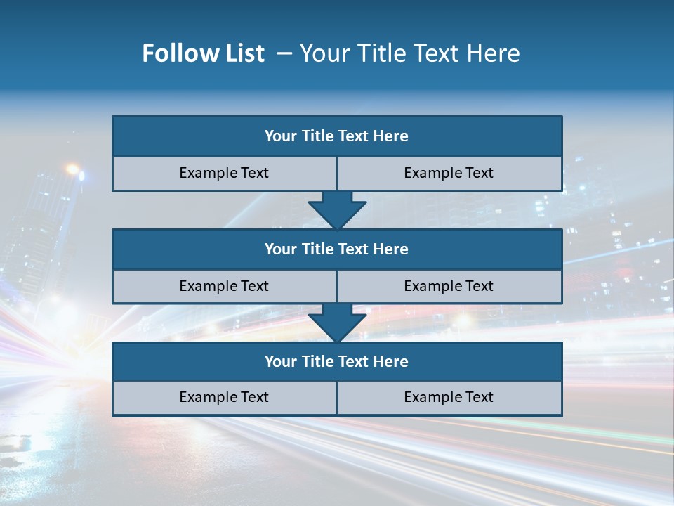 Blue Street Abstract PowerPoint Template