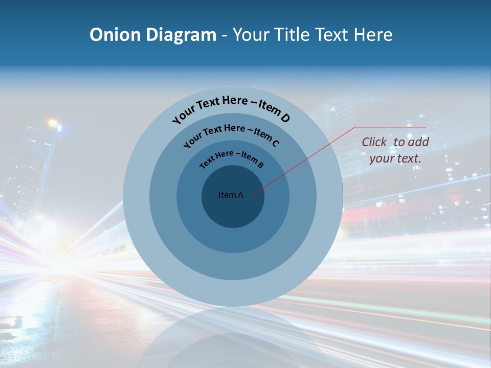 Blue Street Abstract PowerPoint Template