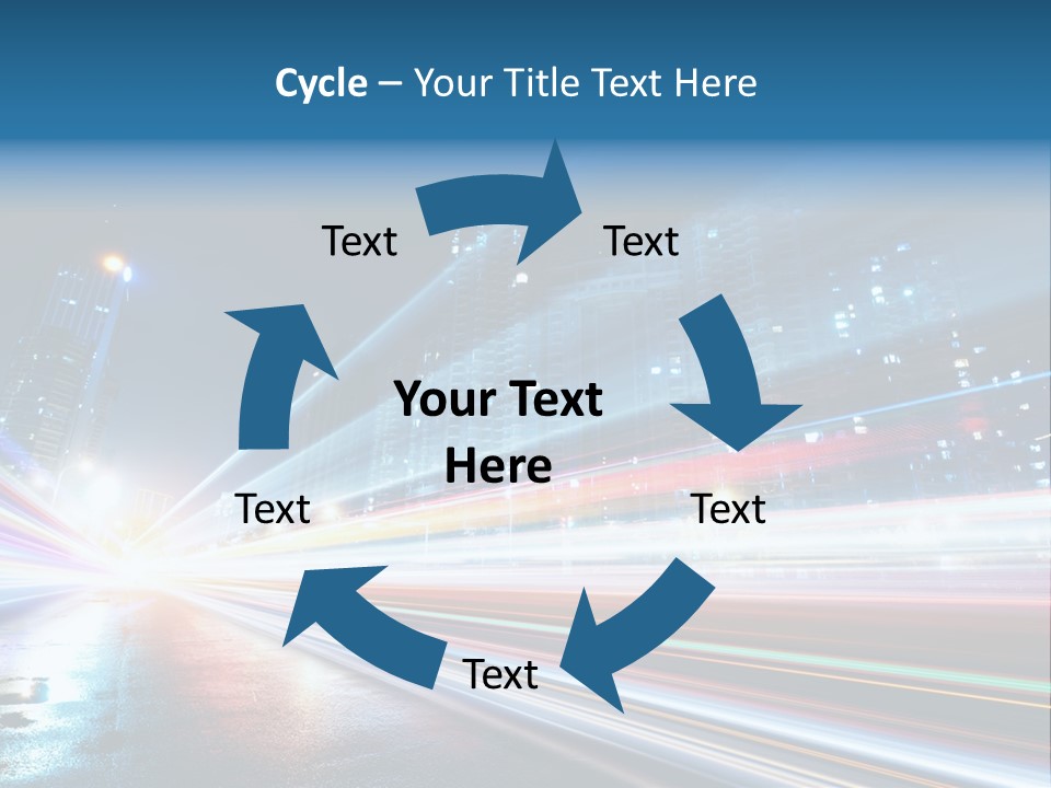 Blue Street Abstract PowerPoint Template