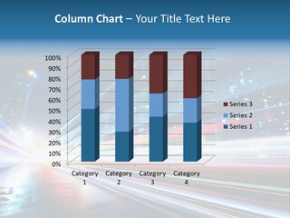 Blue Street Abstract PowerPoint Template