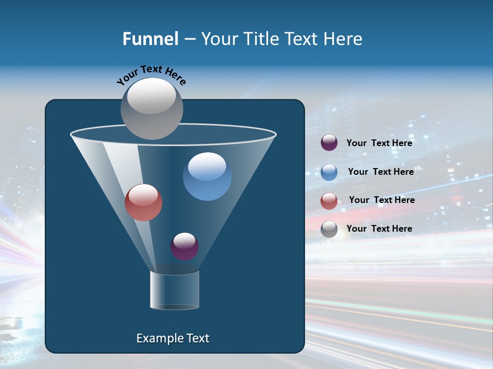 Blue Street Abstract PowerPoint Template