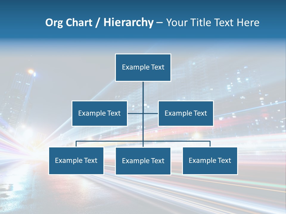 Blue Street Abstract PowerPoint Template