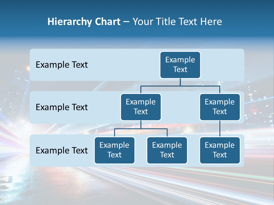 Blue Street Abstract PowerPoint Template