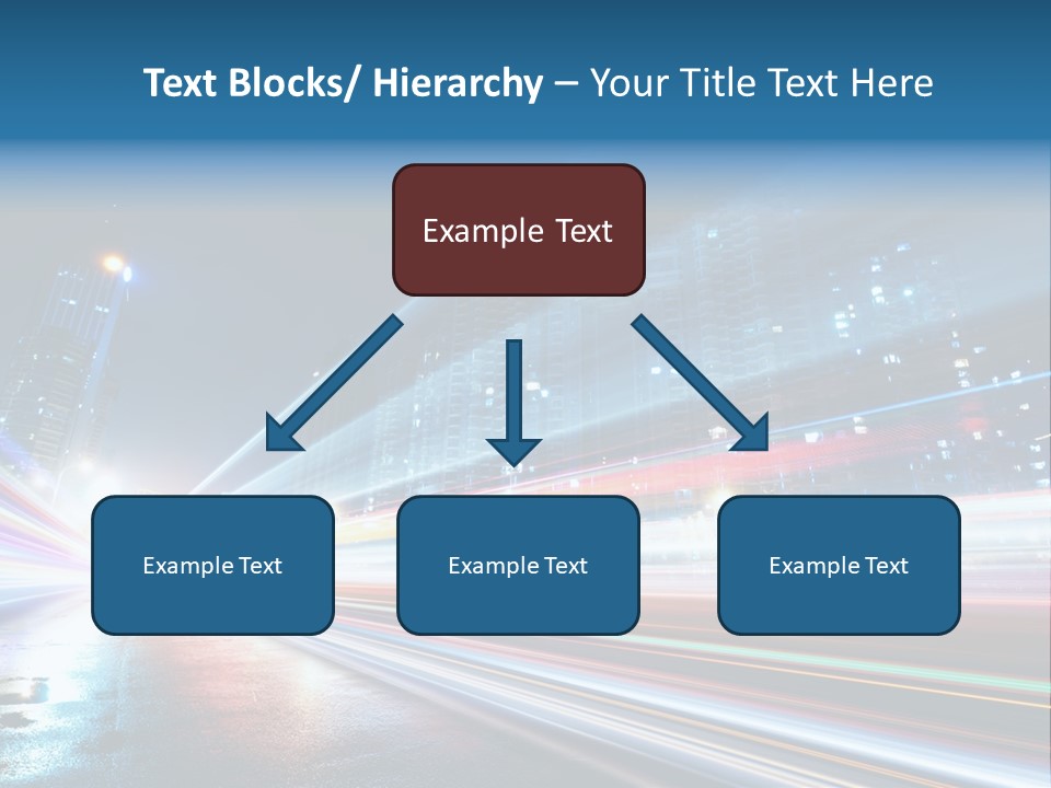 Blue Street Abstract PowerPoint Template