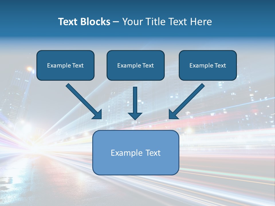 Blue Street Abstract PowerPoint Template