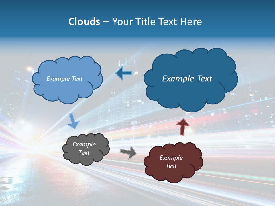 Blue Street Abstract PowerPoint Template
