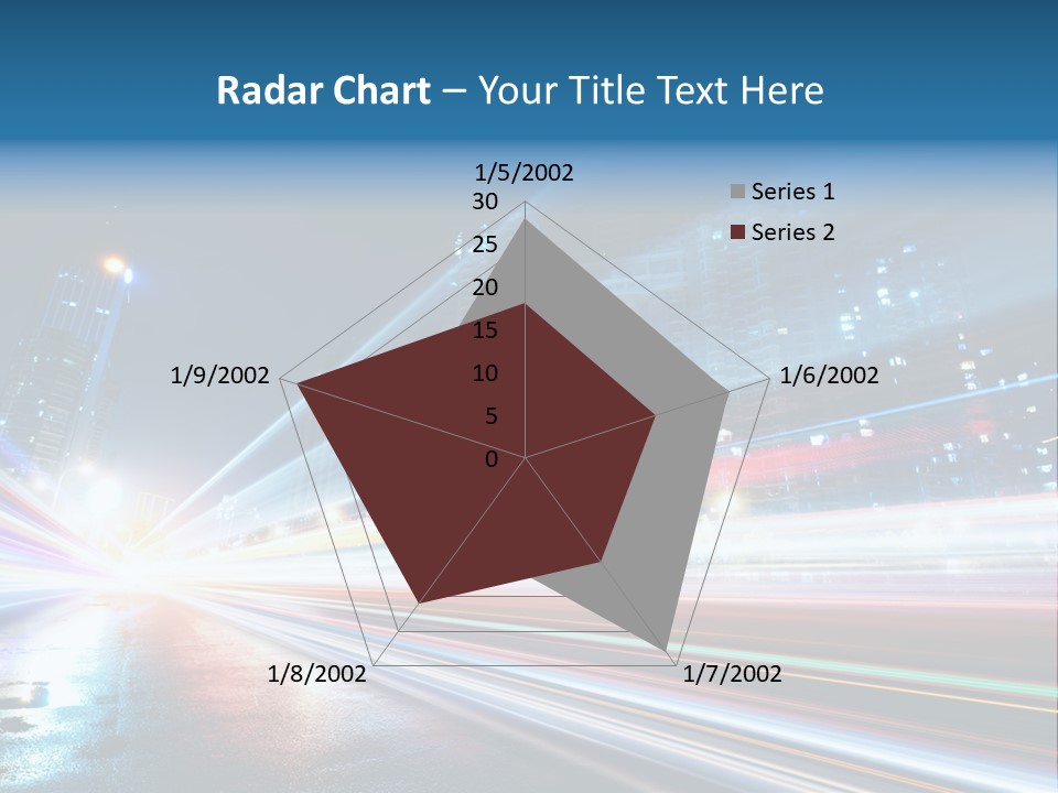 Blue Street Abstract PowerPoint Template