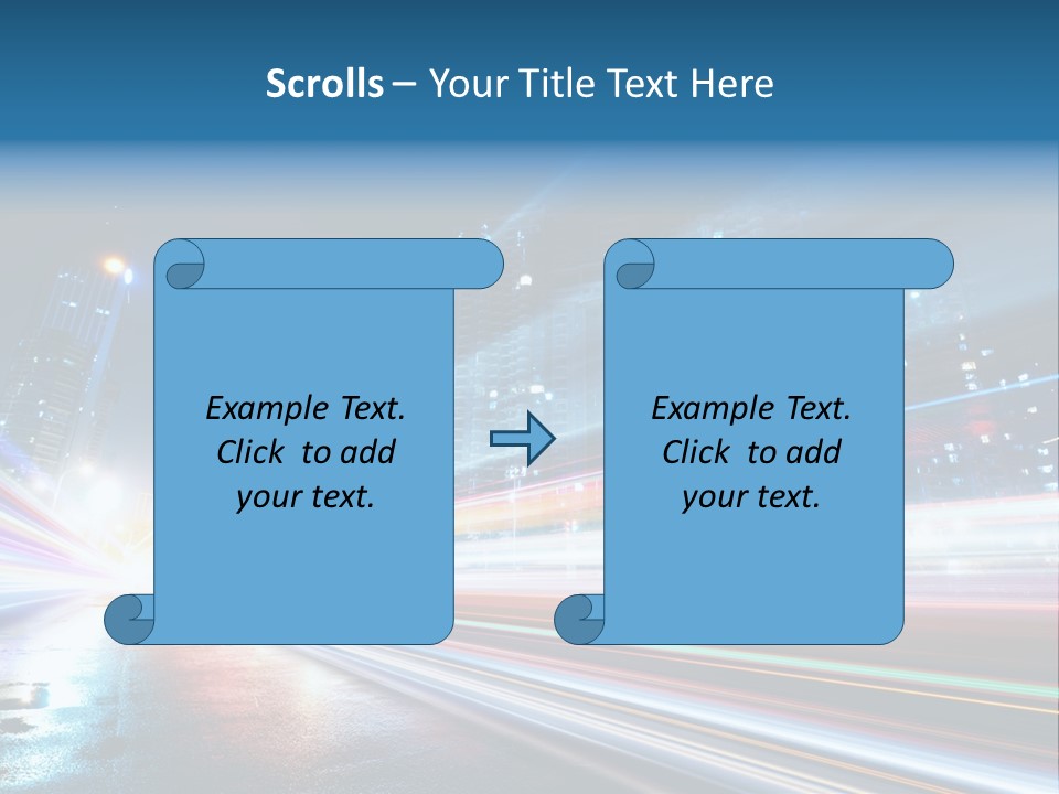 Blue Street Abstract PowerPoint Template