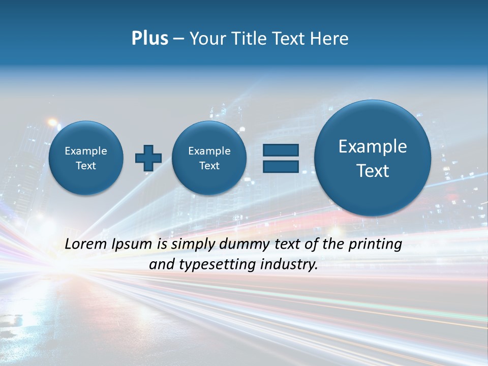 Blue Street Abstract PowerPoint Template