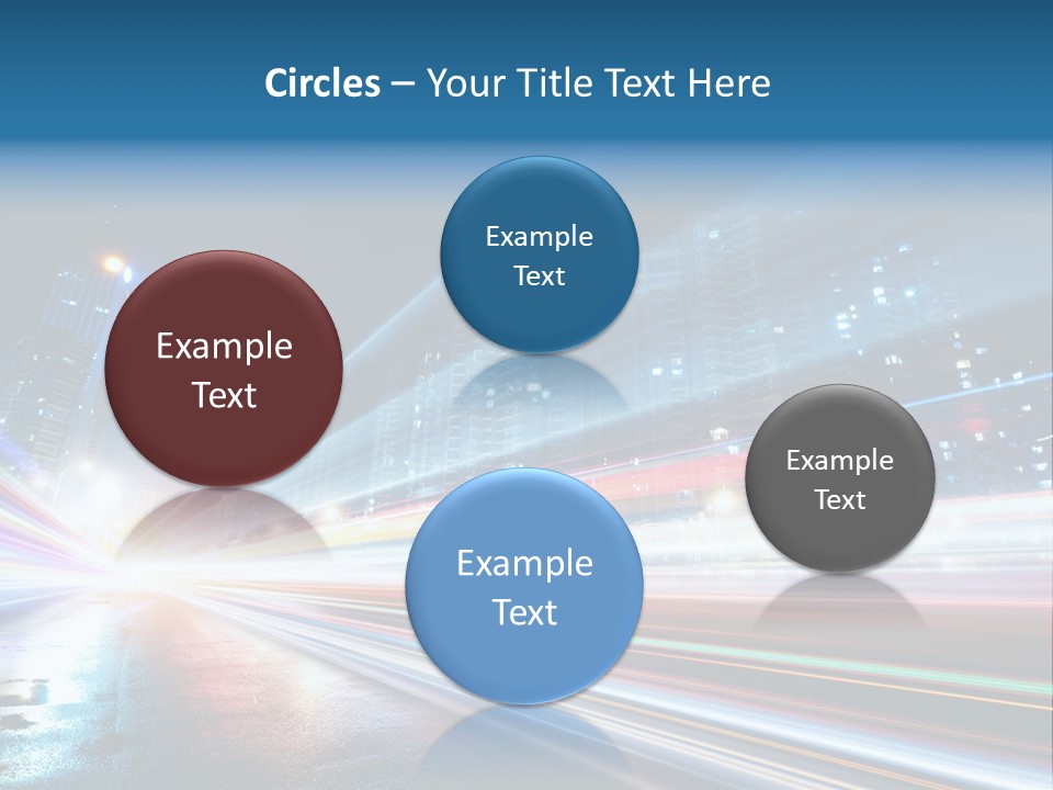 Blue Street Abstract PowerPoint Template