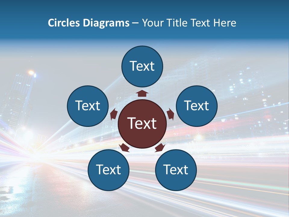 Blue Street Abstract PowerPoint Template