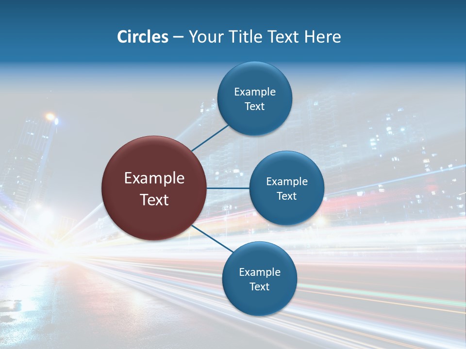 Blue Street Abstract PowerPoint Template