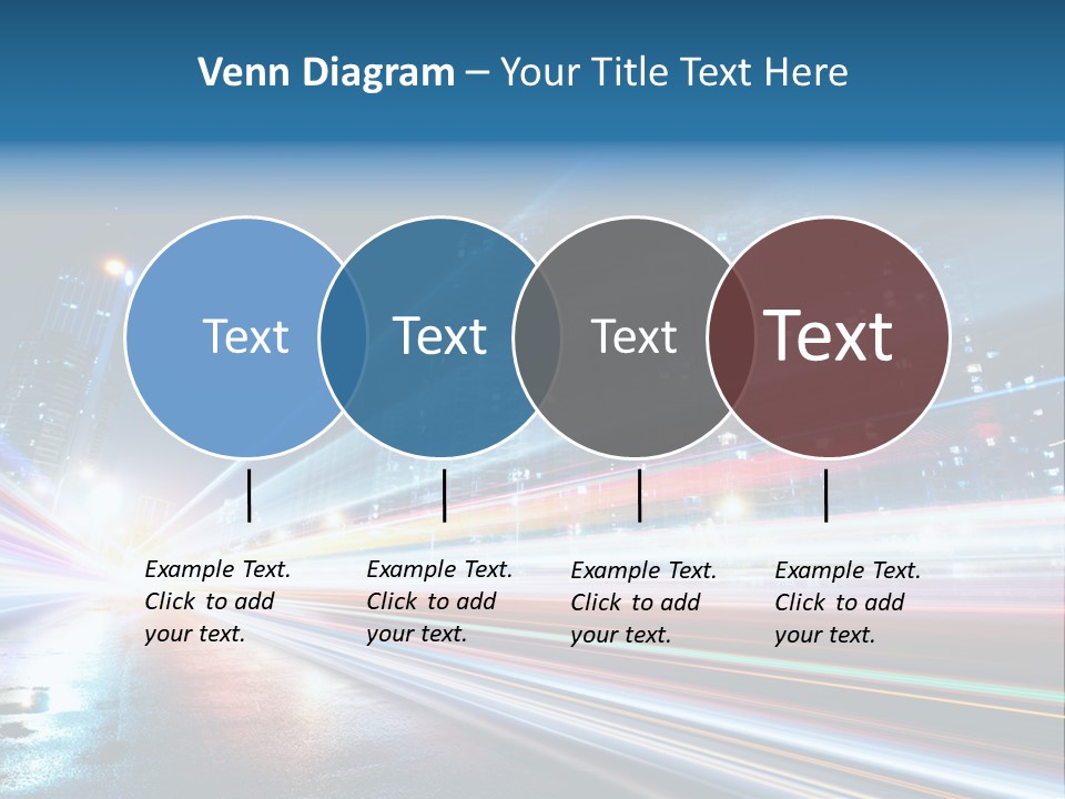 Blue Street Abstract PowerPoint Template