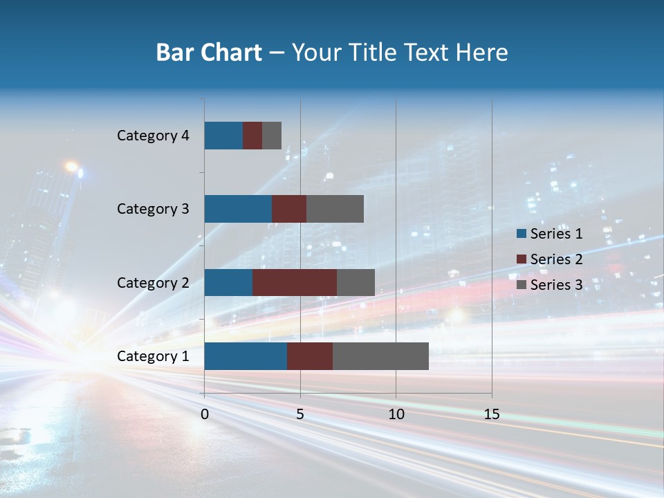 Blue Street Abstract PowerPoint Template