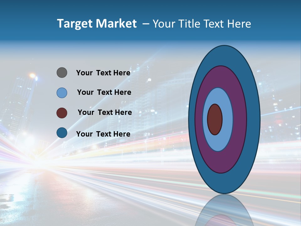 Blue Street Abstract PowerPoint Template