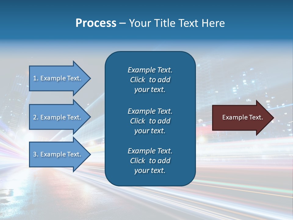 Blue Street Abstract PowerPoint Template