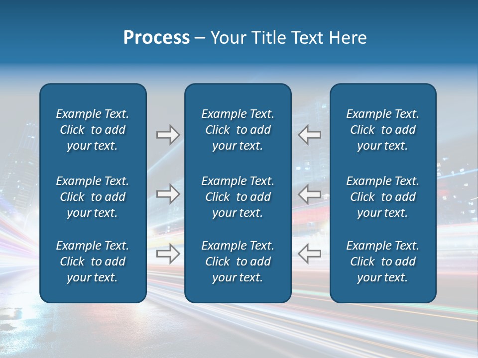 Blue Street Abstract PowerPoint Template