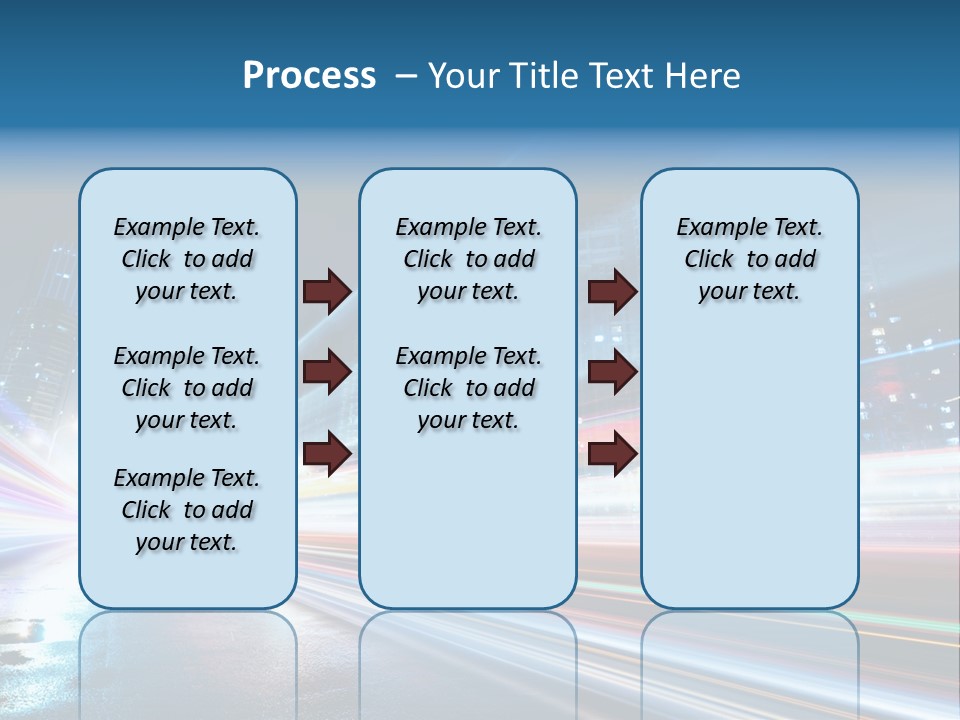 Blue Street Abstract PowerPoint Template