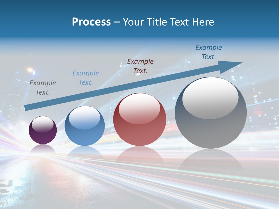 Blue Street Abstract PowerPoint Template