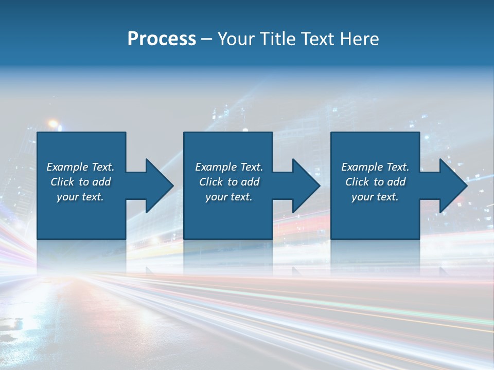 Blue Street Abstract PowerPoint Template