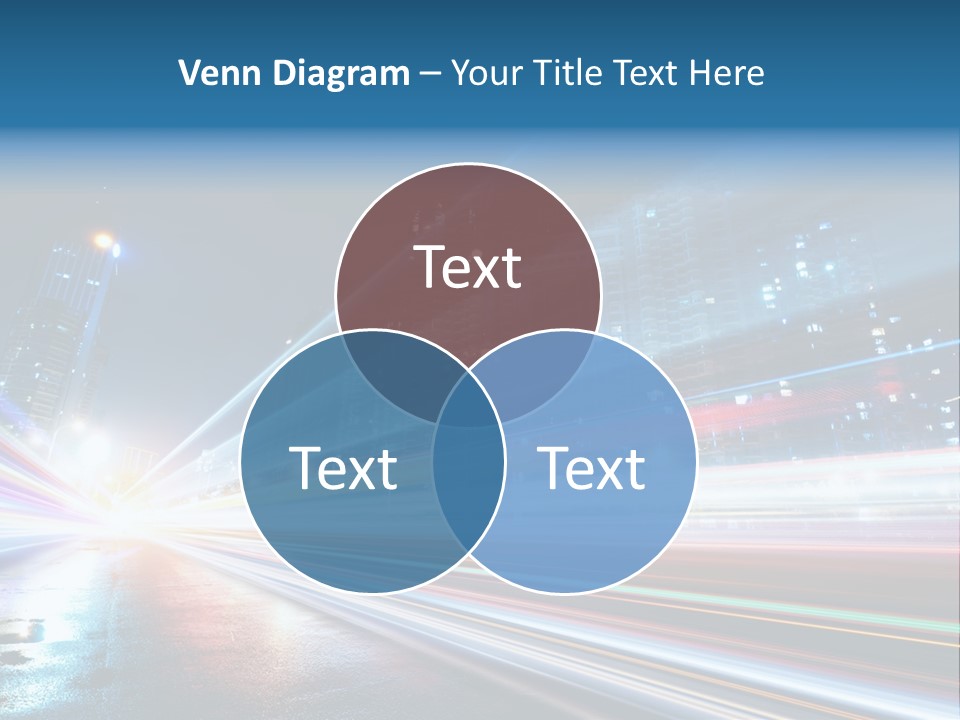 Blue Street Abstract PowerPoint Template