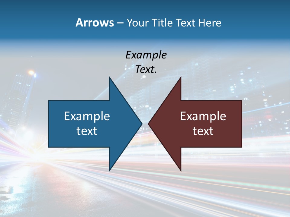 Blue Street Abstract PowerPoint Template