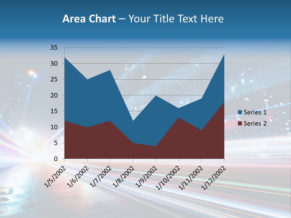 Blue Street Abstract PowerPoint Template