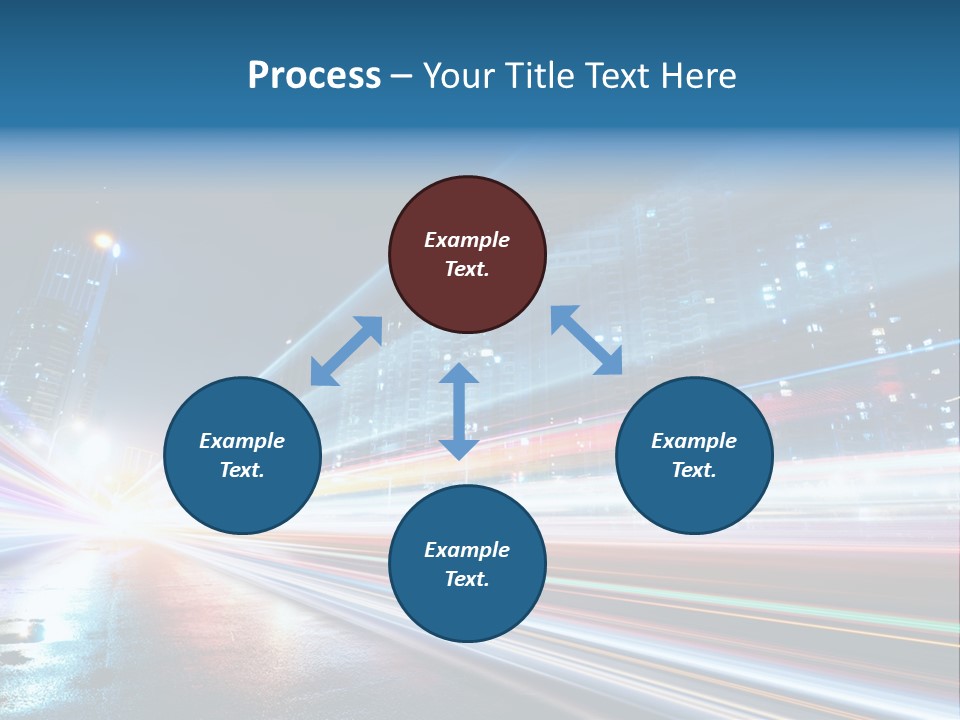 Blue Street Abstract PowerPoint Template