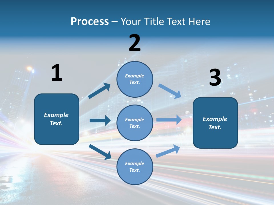 Blue Street Abstract PowerPoint Template