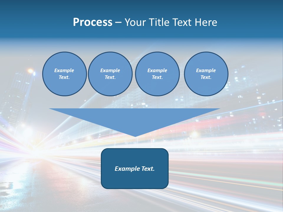 Blue Street Abstract PowerPoint Template