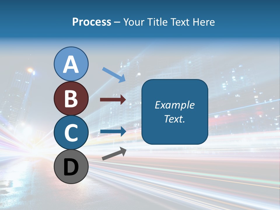 Blue Street Abstract PowerPoint Template