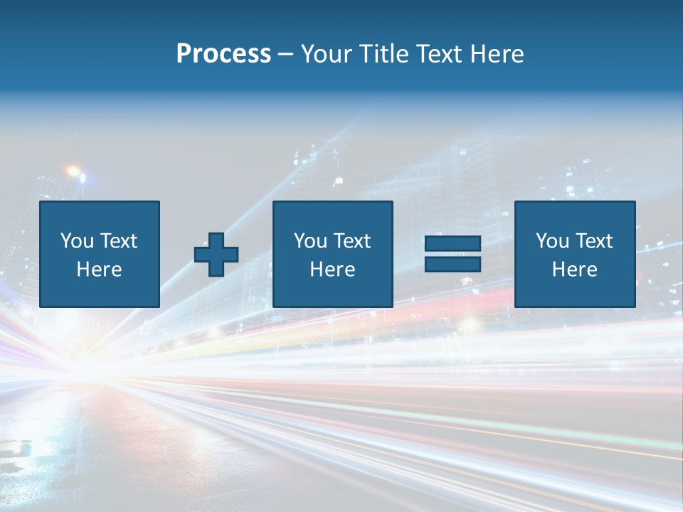Blue Street Abstract PowerPoint Template