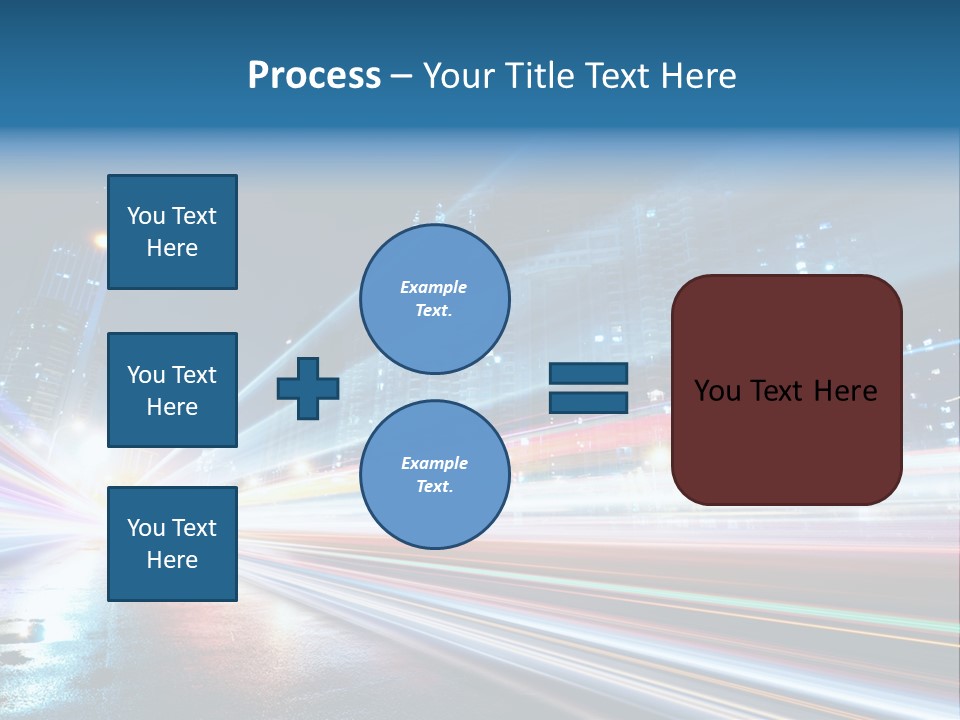 Blue Street Abstract PowerPoint Template