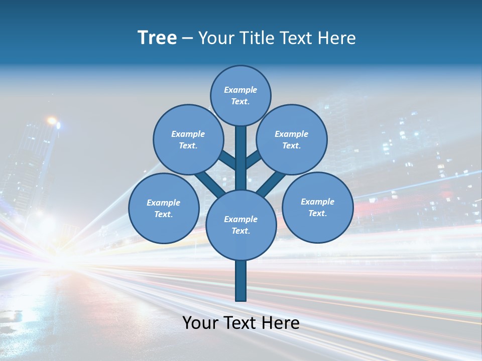 Blue Street Abstract PowerPoint Template