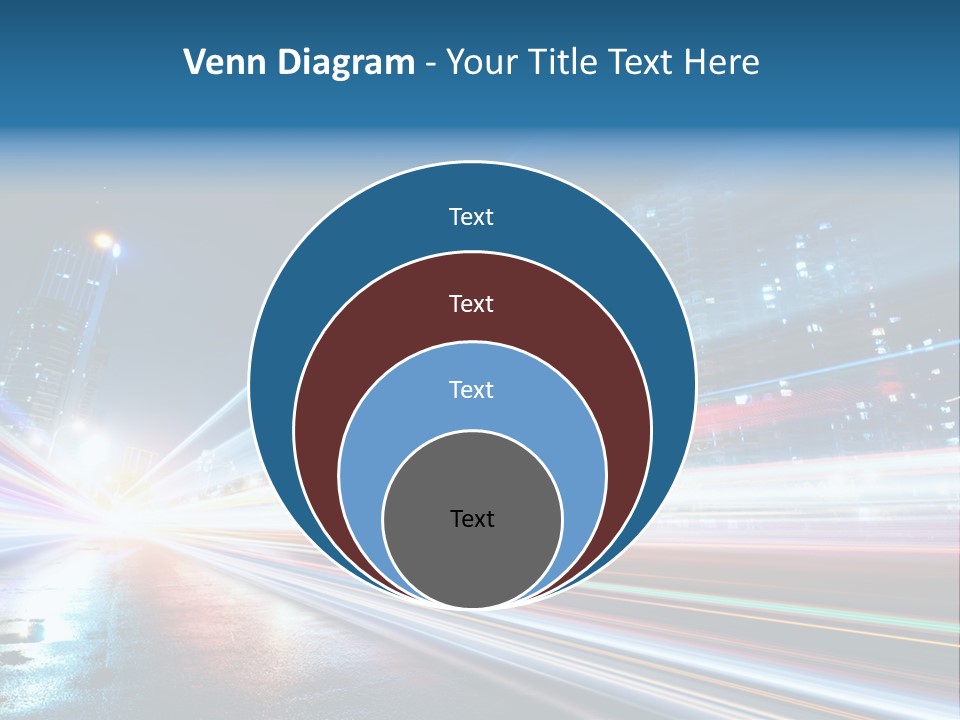 Blue Street Abstract PowerPoint Template