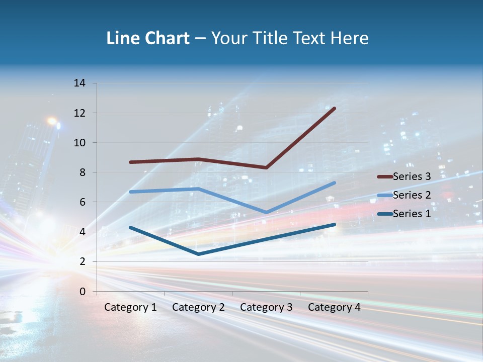 Blue Street Abstract PowerPoint Template