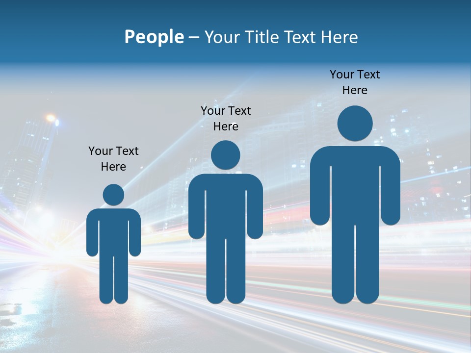 Blue Street Abstract PowerPoint Template