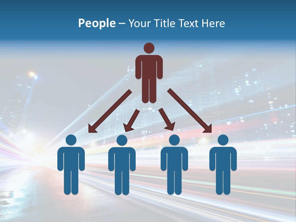 Blue Street Abstract PowerPoint Template