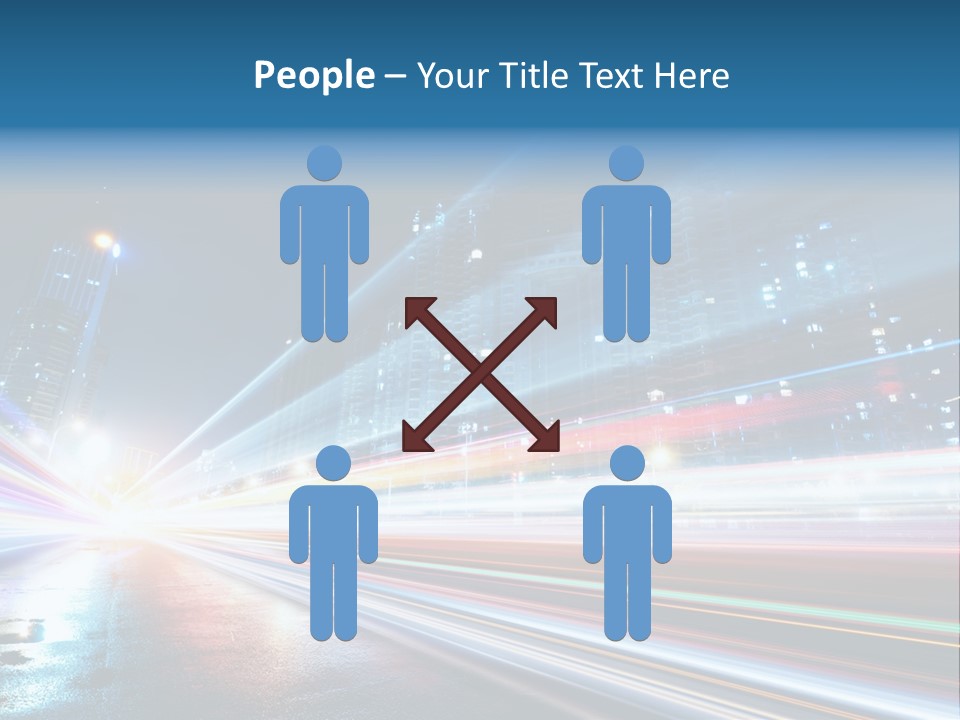 Blue Street Abstract PowerPoint Template