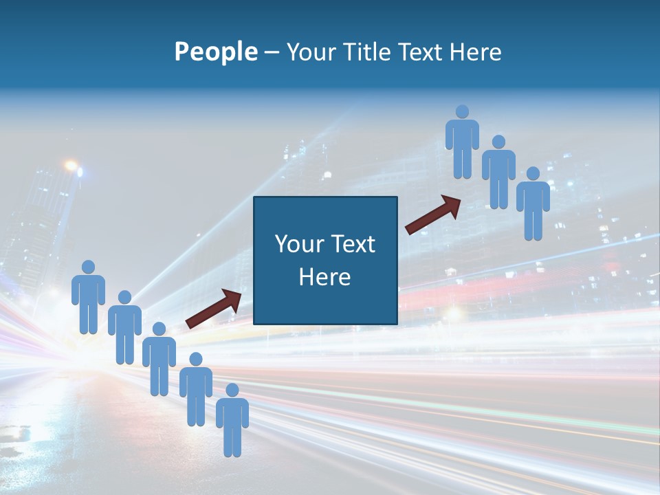 Blue Street Abstract PowerPoint Template