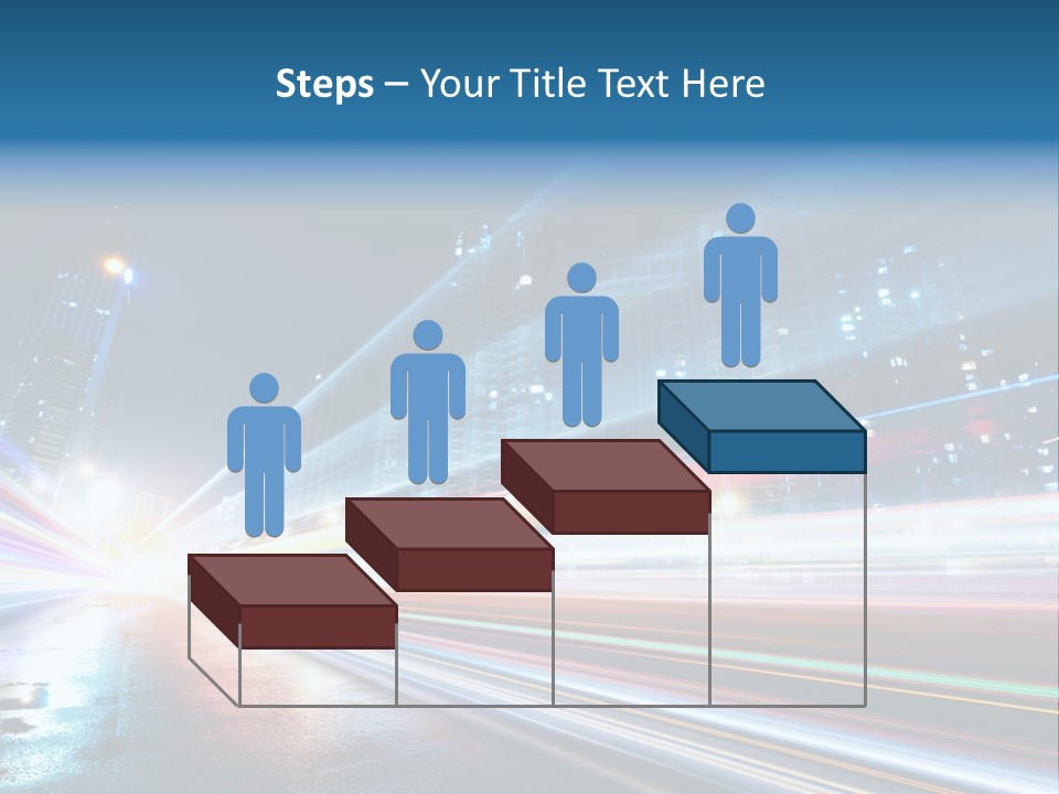 Blue Street Abstract PowerPoint Template