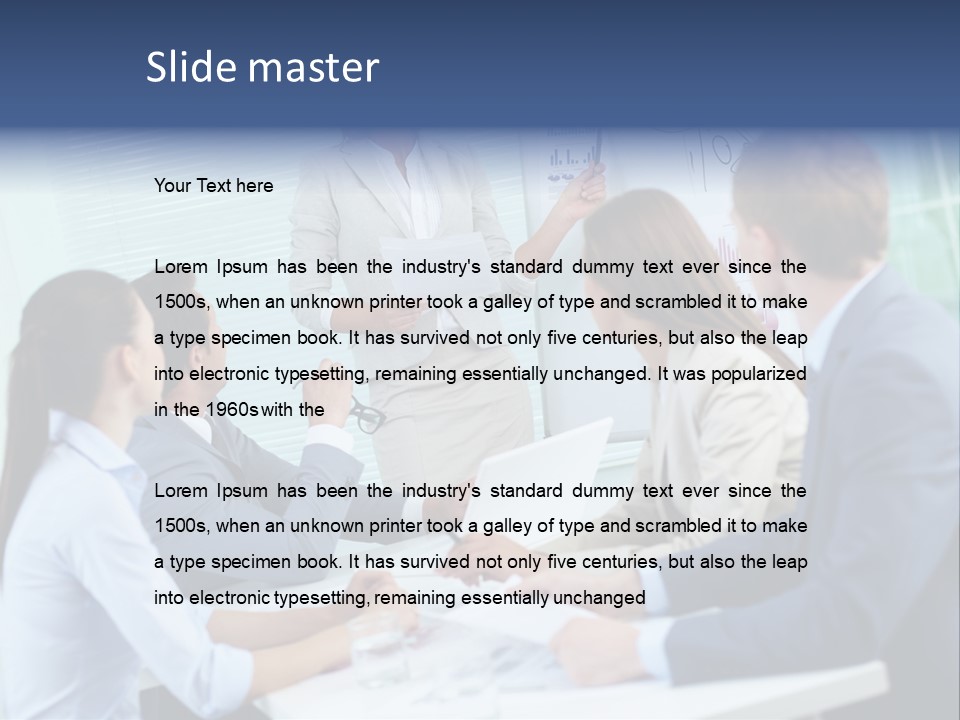 Group Of Objects White Background Tenderloin PowerPoint Template