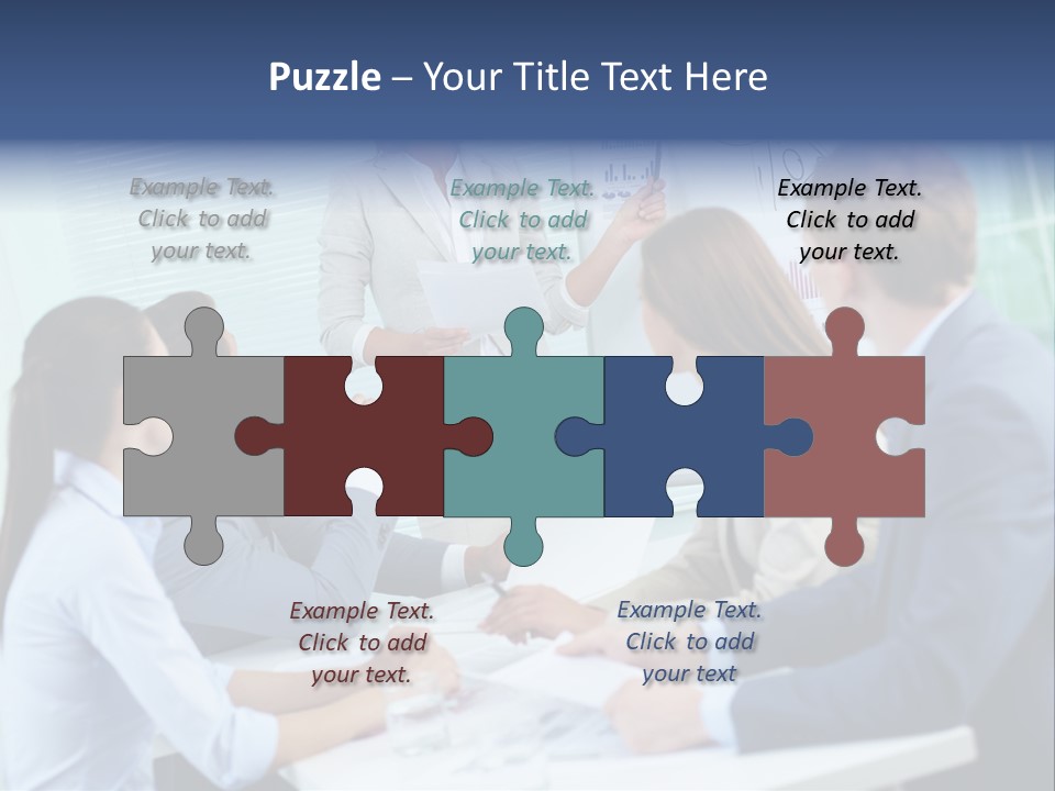 Group Of Objects White Background Tenderloin PowerPoint Template